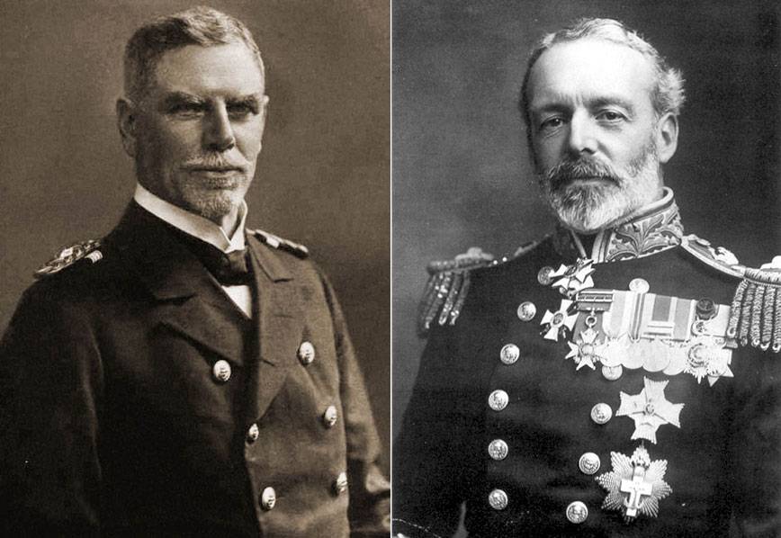 Вице-адмирал Шпее и контр-адмирал Кредок